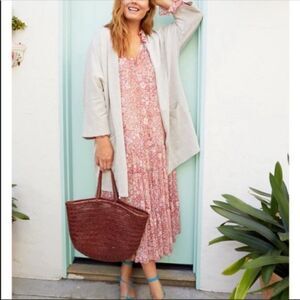 DONNI. Ribbed Sweater Coat, One Size Fits All